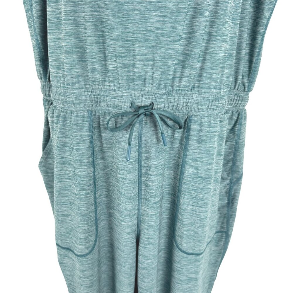 Duluth Armachillo Jogger Jumpsuit Womens Large Teal Sleeveless Stretch DR-1799 - Picture 4 of 11